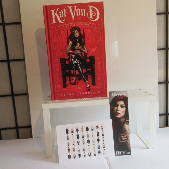Autographed, Kat Von D, The Tattoo Chronicals, Book, Art, Collectable, Red - Picture 4 of 11